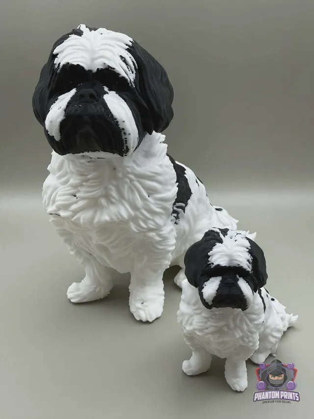 A Multi-Color Pet Statue, Layer by Layer